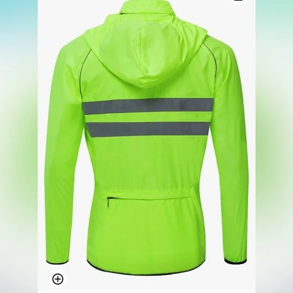 NEW Unisex Hooded Workout/ Running /walking Jacket -Green - Picture 2 of 7